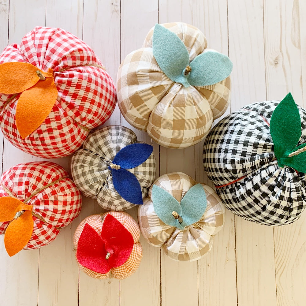 fabric pumpkins