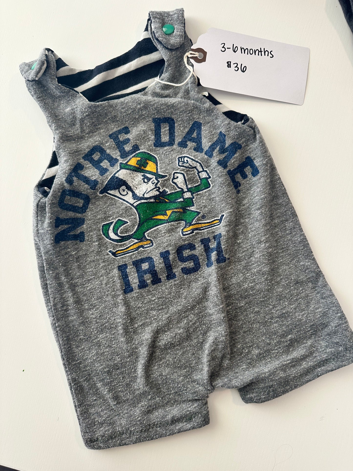 Fighting Irish Recycled Romper