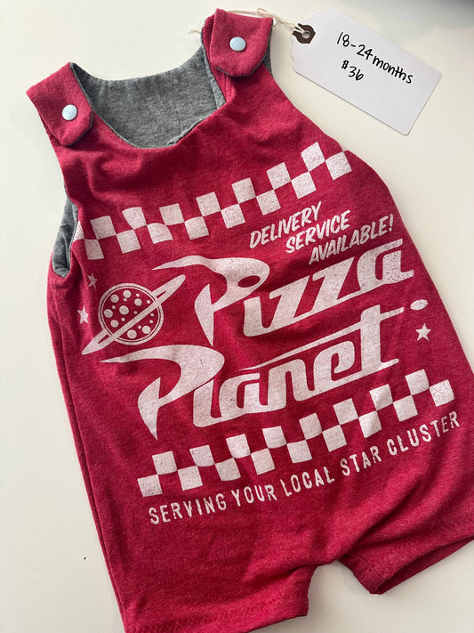 Pizza Planet Recycled Romper