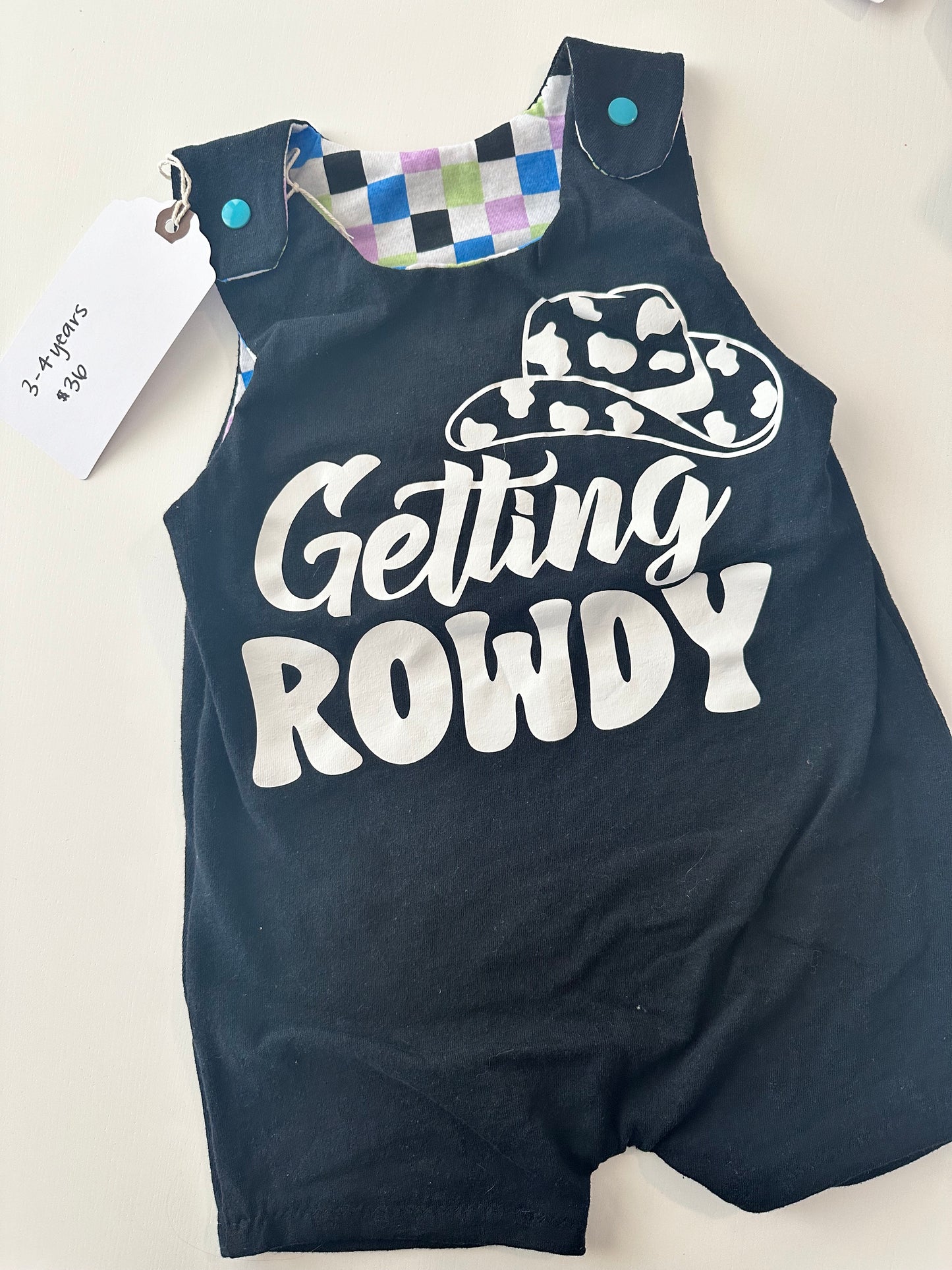 Gettin' Rowdy Recycled Romper