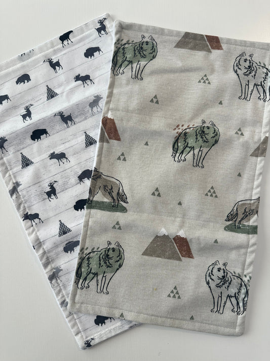 Forrest Friends Burp Cloths